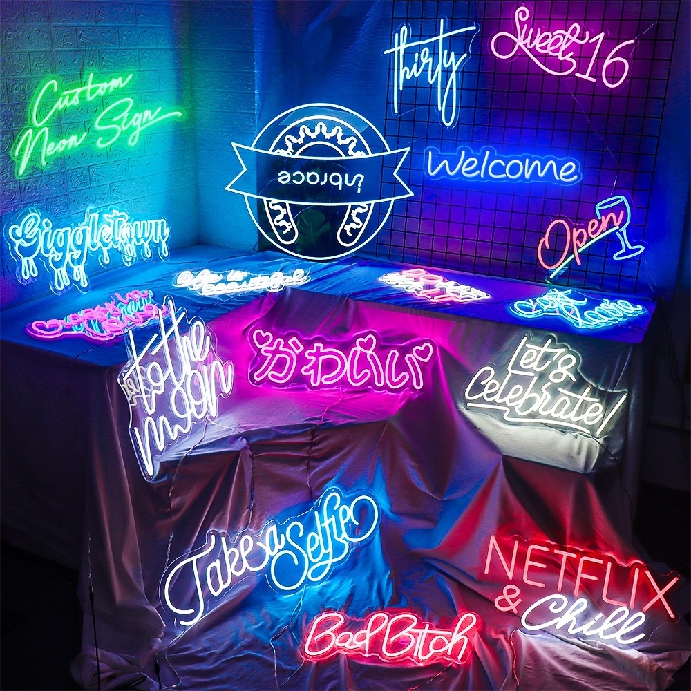 12v home wall wedding party decor led neon light letters custom neon sign