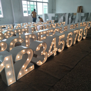 Custom Led Light Up Letters Led Wedding Numbers 3ft 4ft Marquee Letters