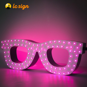 Custom good quality light up decorative 3d led letter alphabet hole punch letter