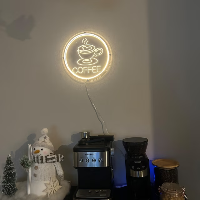 New Design Custom Caffe Tea Neon Sign 12V Led Neon Light Sign