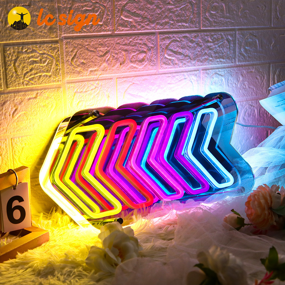 Factory Direct Sale New Mirror Acrylic For Bedroom Decor Butterfly Neon Mirror Led 3d Infinity Mirror