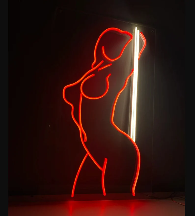 Sexy lady neon sign lamp lighting Custom Neon light Sign Decoration for bar KTV shop LED Neon Sign