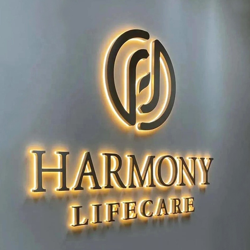 Coffee Shop Bar LED Channel Letter Backlit Sign 3D LED Letter Wall Sign of Reception Sign