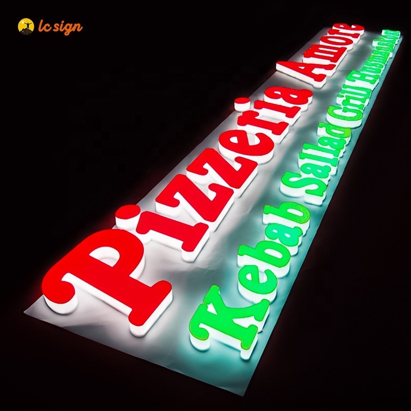 3D Logo Advertising Illuminated Aluminum Sign Acrylic Sign Board for Outdoor Sign