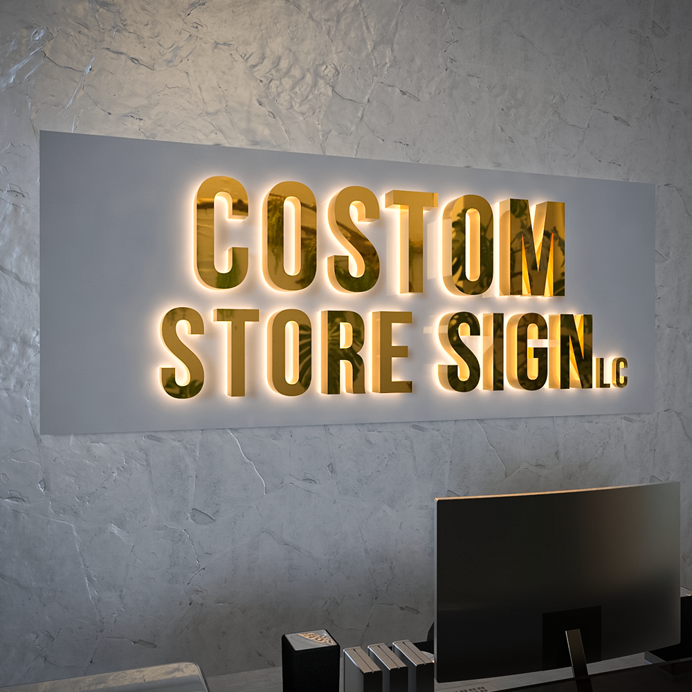 Advertising  3d illuminated led Logo sign Electronic channel letters sign LED Backlit signage outdoor led custom Sign