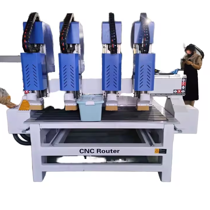 Jinglaser factory price 1418 four head CNC Router Wood CNC Engraving Woodworking CNC Cutting Machine