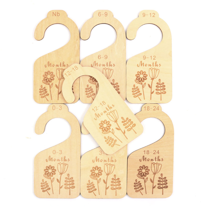 Custom Design Toddler Baby Clothes Divider Wood Closet Dividers Wooden Baby Closet Dividers