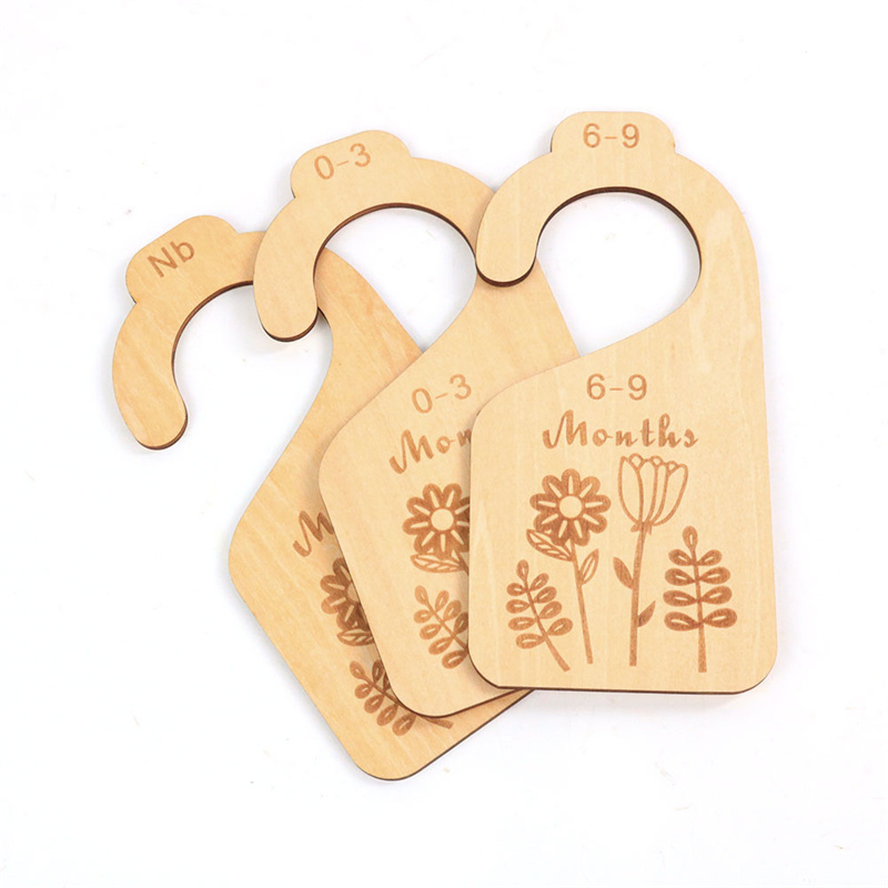 Custom Design Toddler Baby Clothes Divider Wood Closet Dividers Wooden Baby Closet Dividers