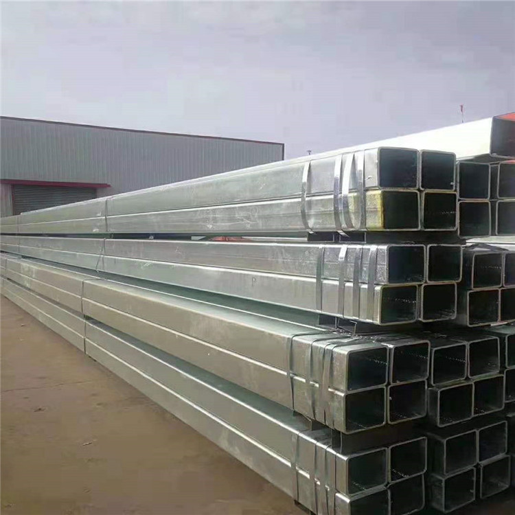 Galvanized Square Pipe Telescoping Tube 14 Gauge 60 X 60 6m 100mm 100mm X 100mm Brackets