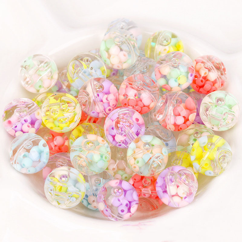 Wholesale 18mm Bubblegum magic water bead Handmade Bulk DIY Glass Crystal Soil clear Water Beads blaster gun For kids non toxic