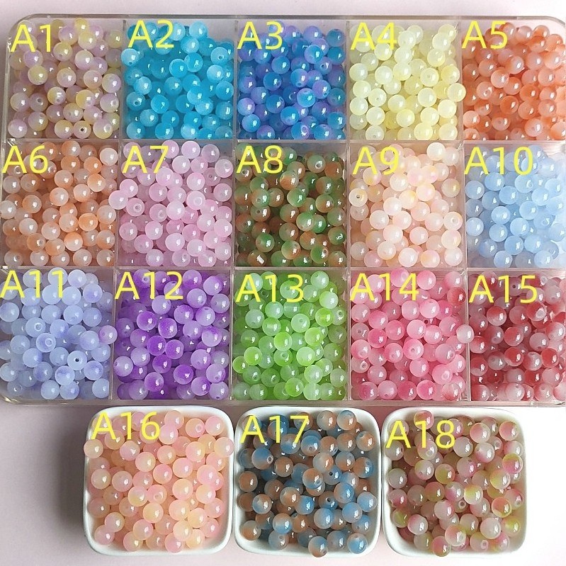 4mm 6mm 8mm 10mm Bubblegum Faceted Round Glass Crystal loose Beads wholesale For Jewelry bracelet earring key chain Making