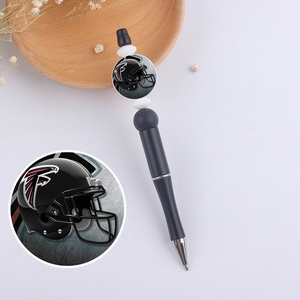 Silicone Beads Christmas Western Book Football Team NFL New 2023 Sports Team Custom Team Custom DIY Pen Focal Beads