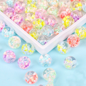 Wholesale 18mm Bubblegum magic water bead Handmade Bulk DIY Glass Crystal Soil clear Water Beads blaster gun For kids non toxic