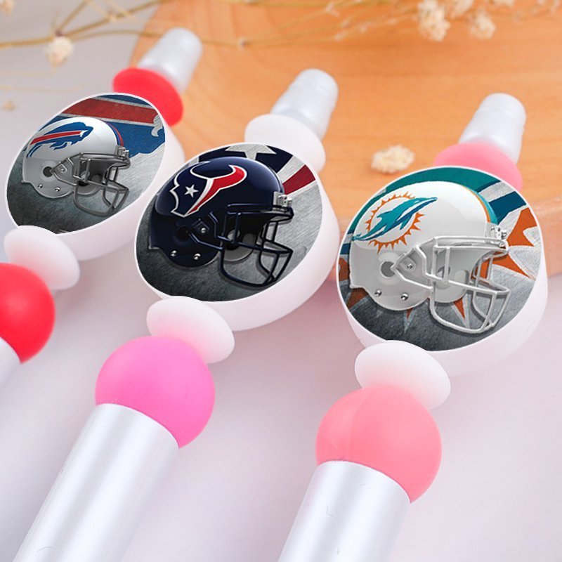 Silicone Beads Christmas Western Book Football Team NFL New 2023 Sports Team Custom Team Custom DIY Pen Focal Beads