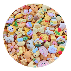 Cute Candy Cartoon Wholesale Kawaii Resin Flatback Cabochon Charms For Jewelry Making DIY Hair Pin Phone Case Slime Craft Toys