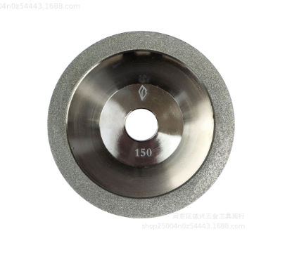 High efficiency electroplated 100mm grit abrasive cbn diamond bowl grinding wheel sharpening stone