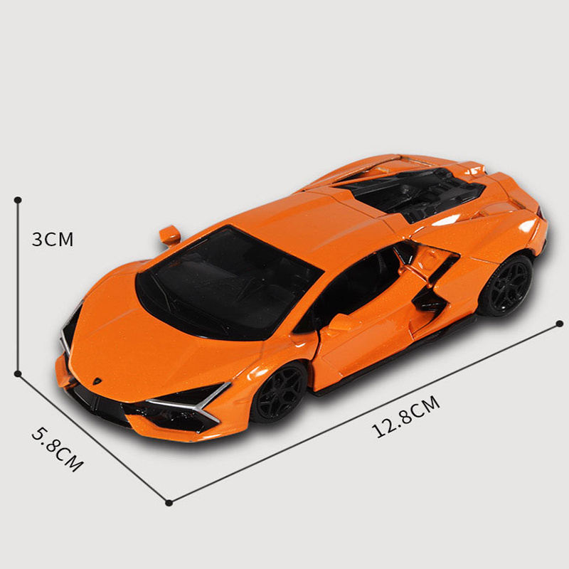 1/36 Lam Revuelto Car Model Toys Diecast Alloy Pullback borghini Simulation Vehicles  Sound Light Hot Wheels For Children Gift