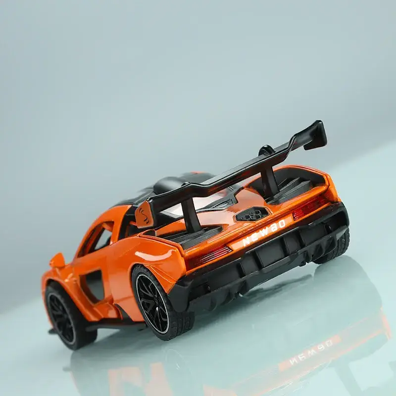 1/32 McLaren SNNA Car Model Toy Diecast Alloy Pullback Simulation Vehicles Sound Light Hot Wheels Car Toys For Children Souvenir