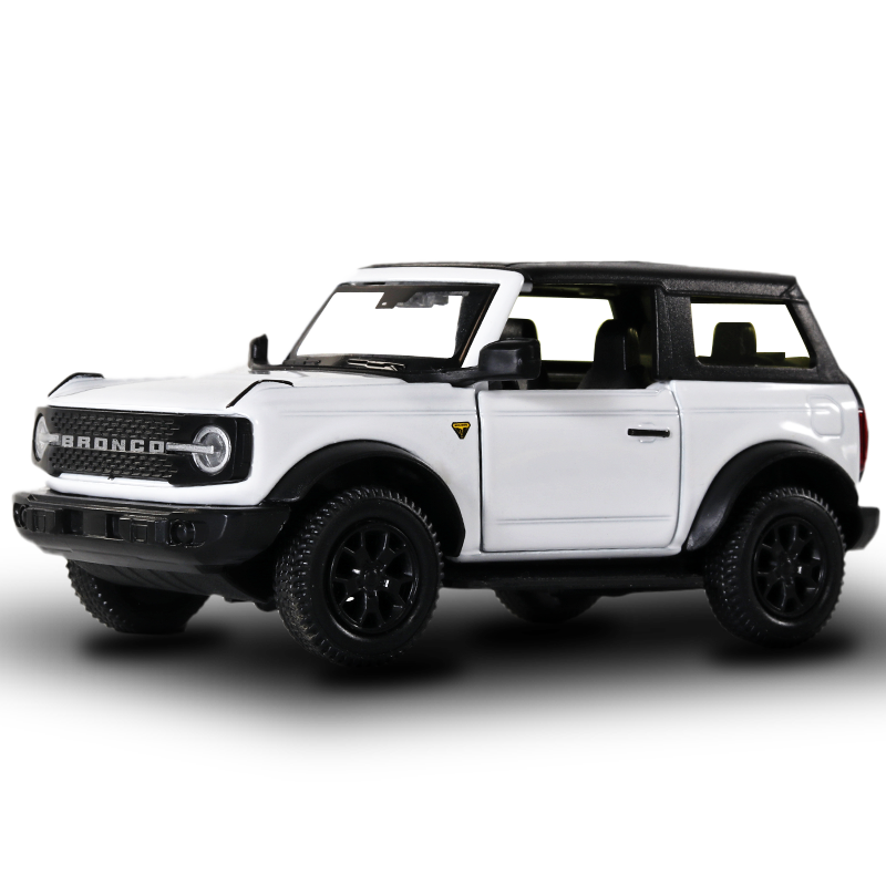 1/36 Fo Bronco Car Model Toys Diecast rd Alloy Pullback Simulation Vehicles  Sound Light Hot Wheels Car Toys For Children Gift