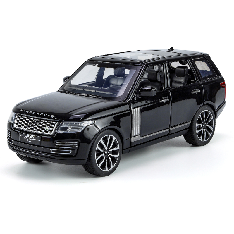 1/32 Range 50th Off road vehicle SUV Diecast Rover Car Model Door Open Sound And Light Children's Toy Boy Collection Gift