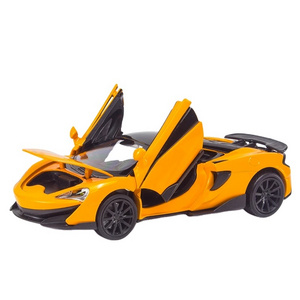 1:32 McLaren 600LT Car Model Toys Diecast Alloy Pullback Simulation Vehicles  Sound Light Hot Wheels Car  For Children Souvenir