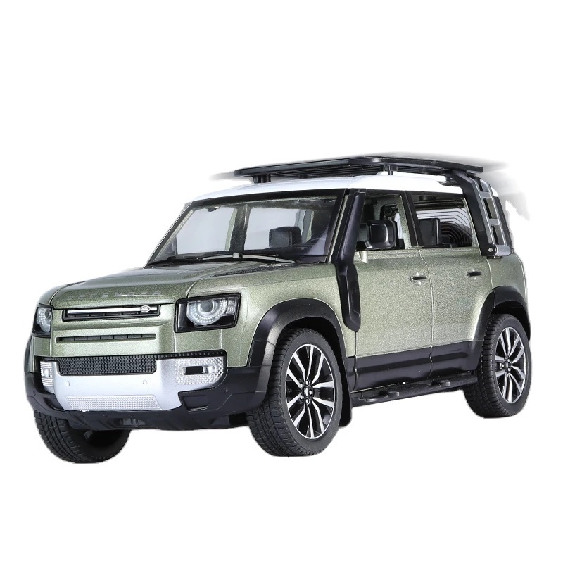 1/24 Land Defender 110 Off-Road Alloy Model Cars With Sound And Light Rover When Opening The Door Kids Toy Gift