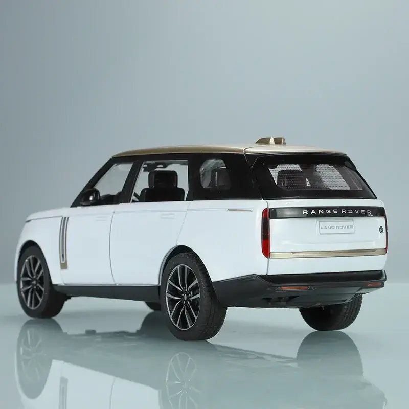 1:18 Range Rover SUV Large off-road vehicle diecast car Model Simulation Sound&Light For Children Souvenir Birthday Gift