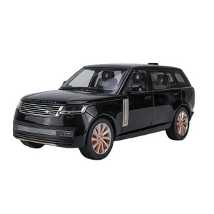 1:18 Range Rover SUV Large off-road vehicle diecast car Model Simulation Sound&Light For Children Souvenir Birthday Gift