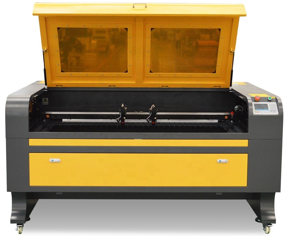 WER1610 80W/100W/130W/150W co2 double hand laser cutter for plywood/fabric/leather/wood/acrylic laser engraver machine 150w