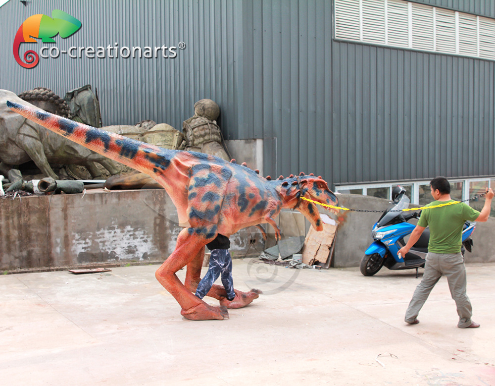 Walking robotic lifelike adult dinosaur costume