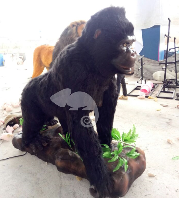 customized Life size/giant animated wild animal gorilla monkey models for sale