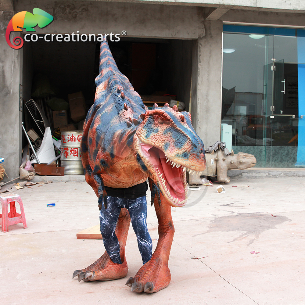 Walking robotic lifelike adult dinosaur costume