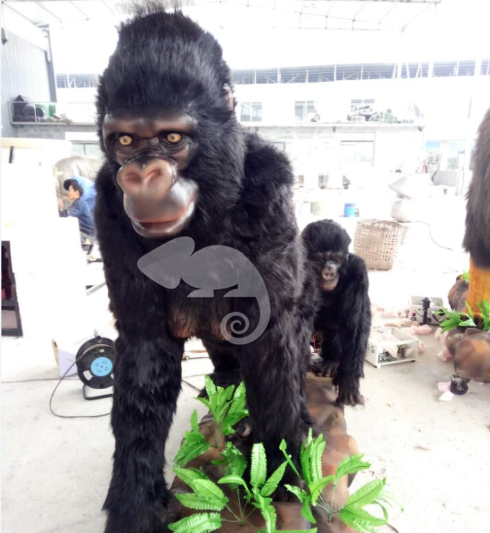 customized Life size/giant animated wild animal gorilla monkey models for sale