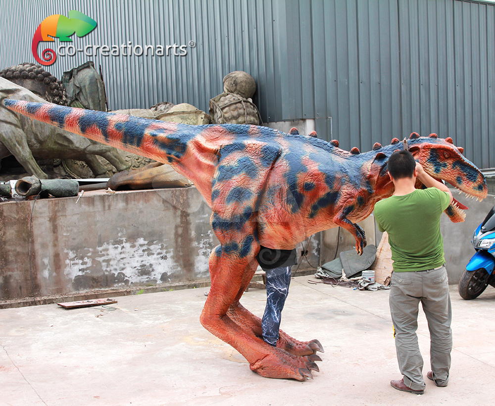 Walking robotic lifelike adult dinosaur costume