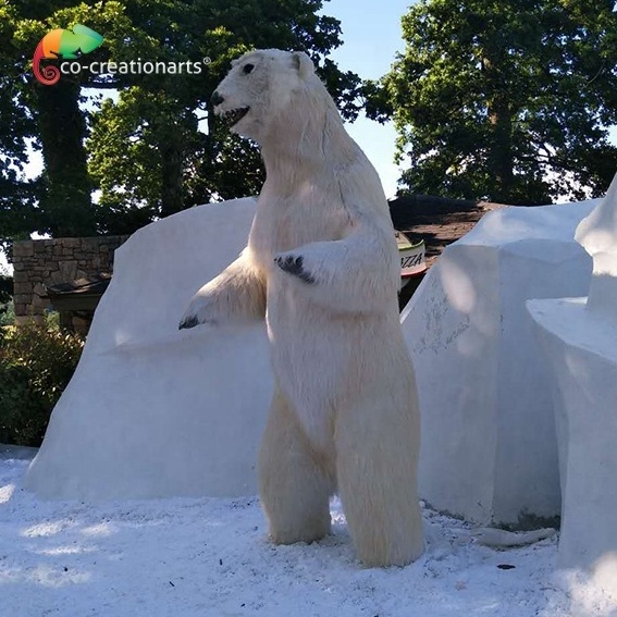 Animatronic animal plush polar bear