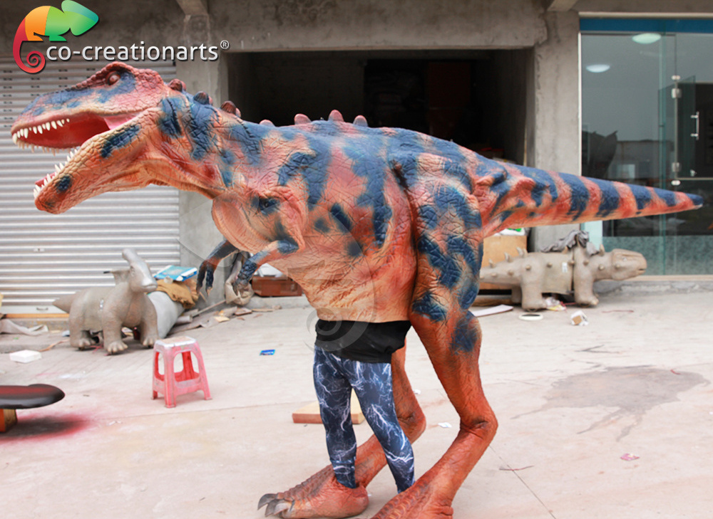 Walking robotic lifelike adult dinosaur costume