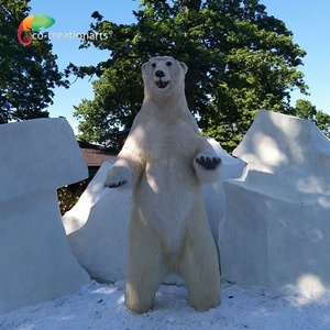 Animatronic animal plush polar bear