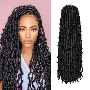 12inch 18inch 36 Inch Butterfly Locs Crochet Hair Faux Locs Crochet Braids Hair Pre Looped Butterfly Locs