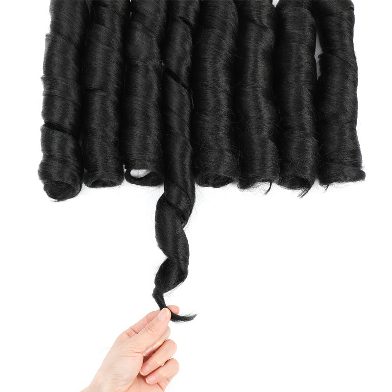 150g 1X 3X Loose Body Wave Pony Style Spiral Curl Crochet Braid French Curls Synthetic Hair Extensions Curly Braiding Hair