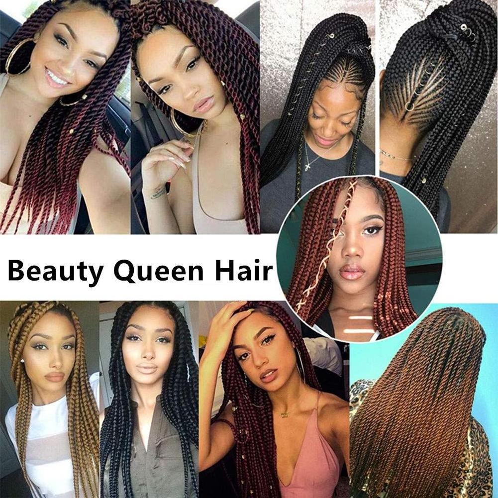 Hot Sale Micro Box Braids Synthetic Extensions for Russian American European Women 50g 28