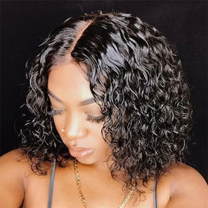 Chinese Suppliers for Human Hair and Synthetic Wigs Afro Kinky Curly Yaki Short Wig for Black Women