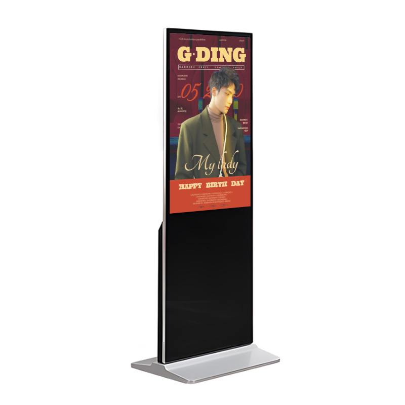 Free Standing Digital Kiosk 55 Inch Advertising Players Display LCD Digital Signage