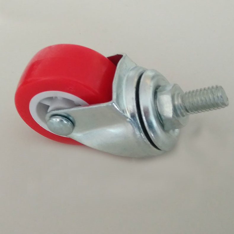 plastic caster wheel 25/32/38/50/63/75mm PVC caster wheel manufacturer swivel with brake style for furniture and shelves