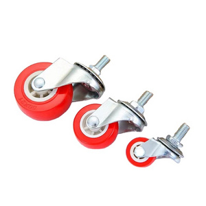 plastic caster wheel 25/32/38/50/63/75mm PVC caster wheel manufacturer swivel with brake style for furniture and shelves