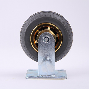 6 inch Industrial Iron Pu Swivel Heavy Duty Caster Running Wheels