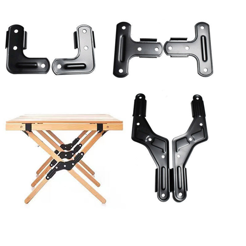 Table Legs Chair Extension Foldable Self Locking Fold Feet Hinges 90 Degree Self-Locking Folding Hing