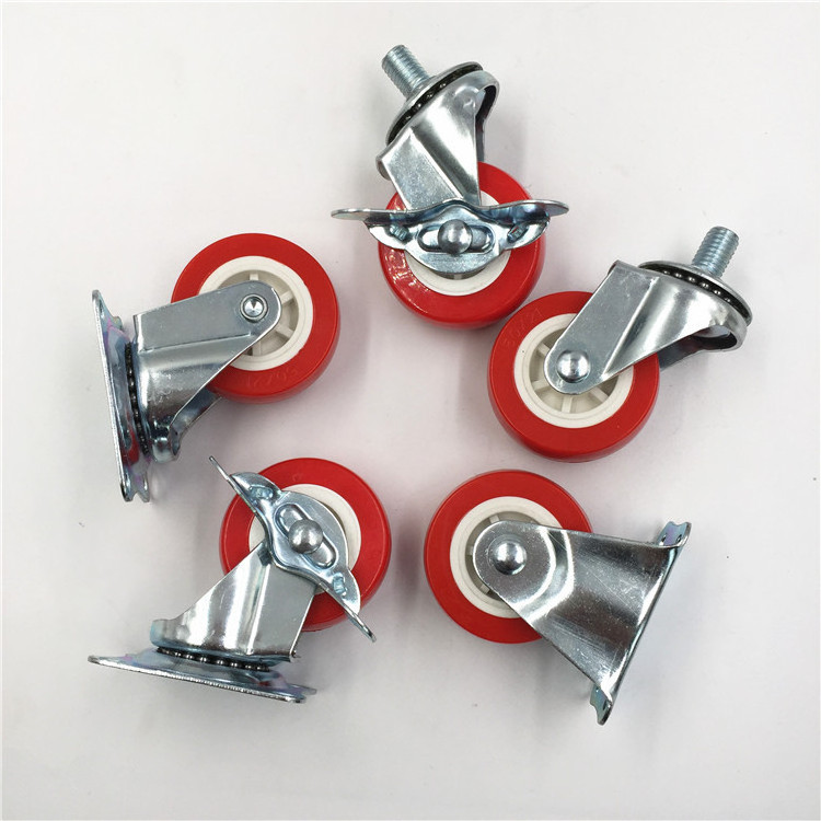 Chinese factory produces furniture 2 inch white pp wheels and  household appliances caster wheel