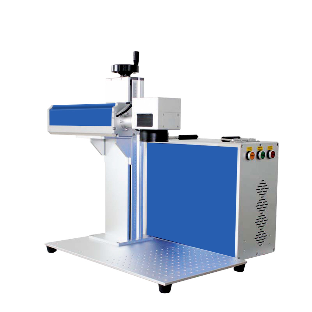 Galvo Scanner 30W 50w Laser fiber Laser Marking Machine with Rotary