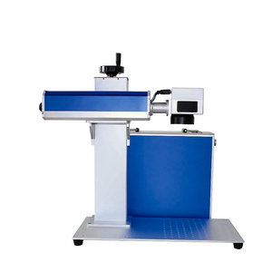 Galvo Scanner 30W 50w Laser fiber Laser Marking Machine with Rotary