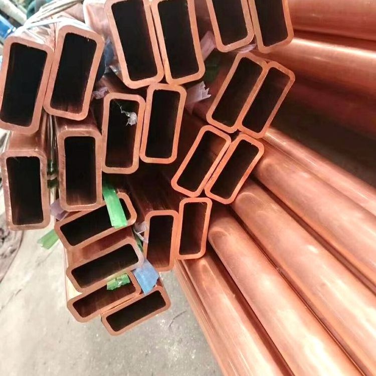 copper pipe pvc coated copper tube/pipe rectangular copper tube